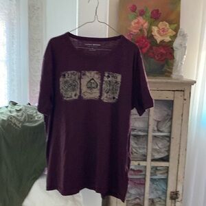 Lucky Brand men’s XL maroon tee shirt